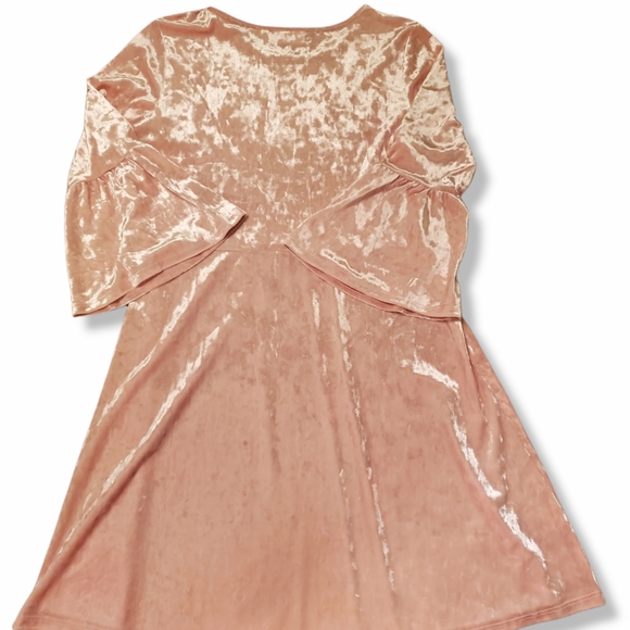 Children's Place Pink Crushed Velvet Dress